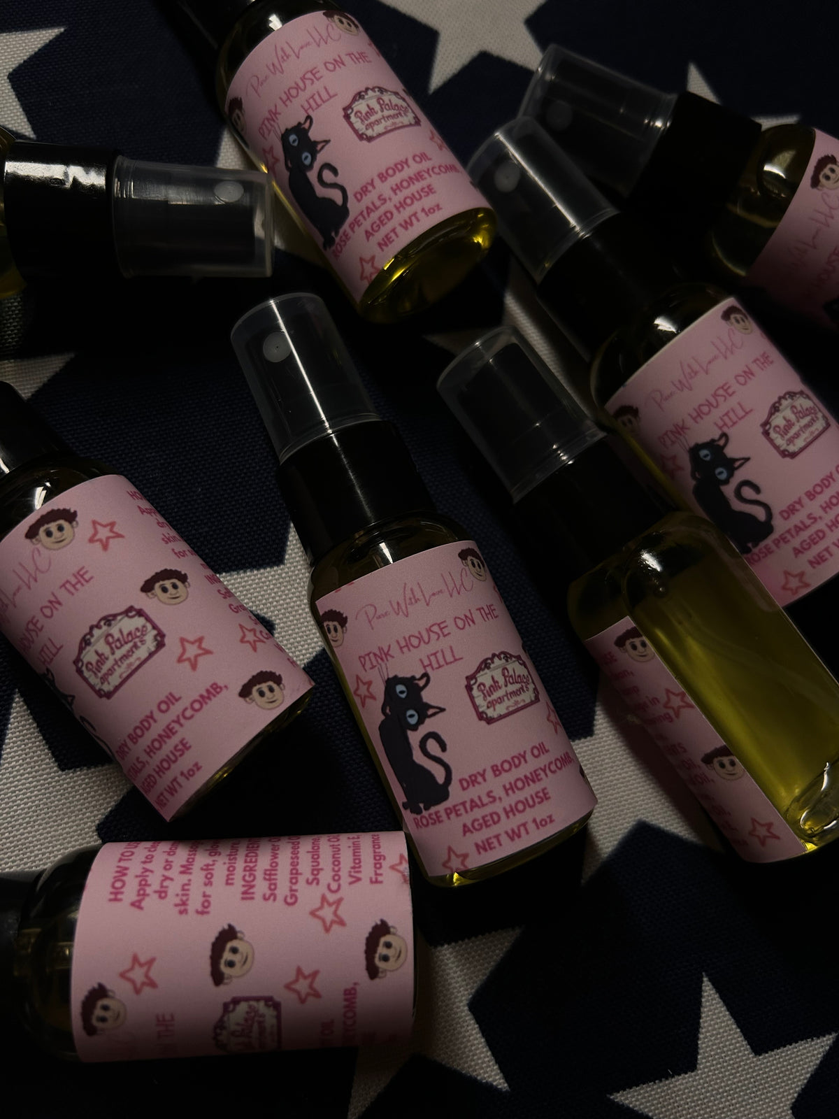 Button Dusting Powder & Dry Body Oil Box