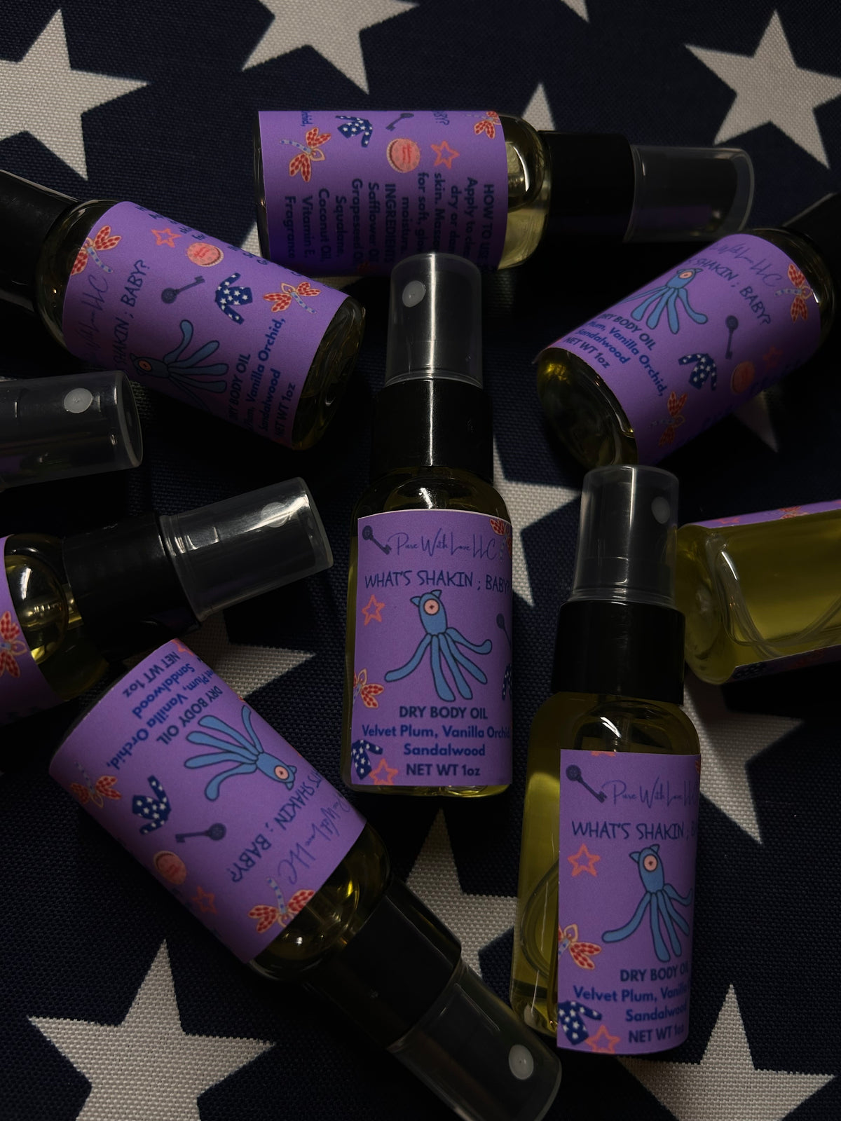 Button Dusting Powder & Dry Body Oil Box