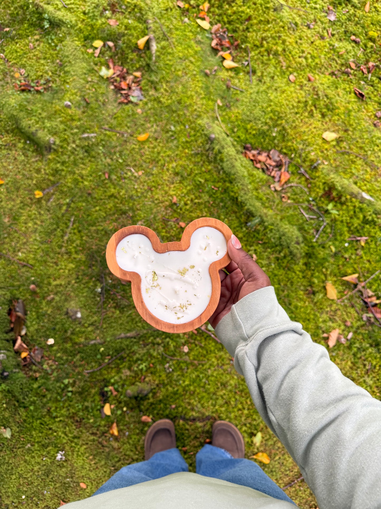 Mickey Flannel Dough Bowl Candle