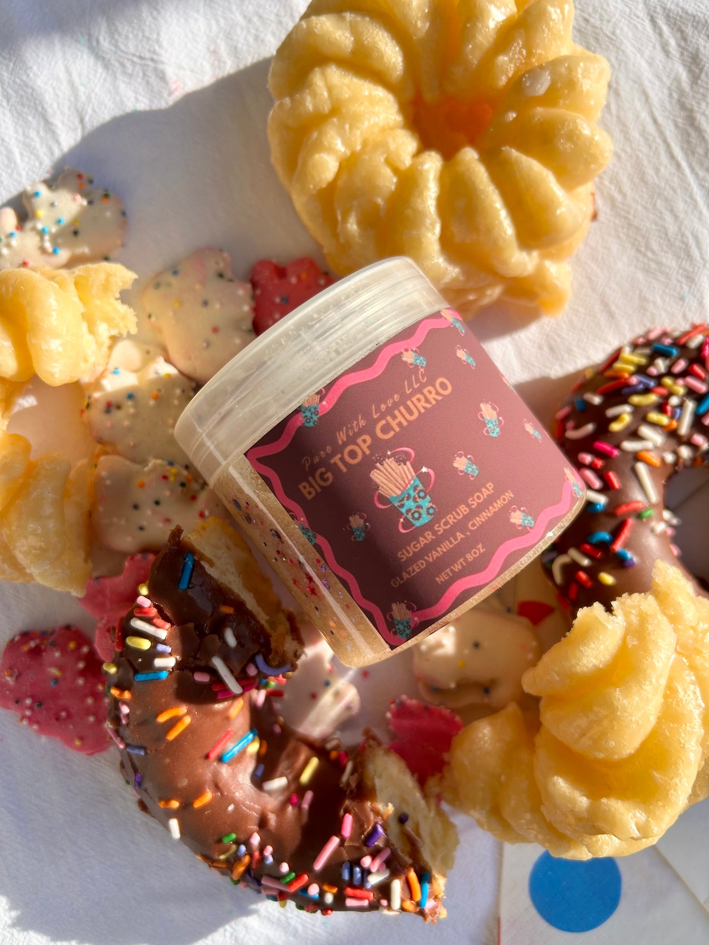 Big Top Churro – Sugar Scrub Soap