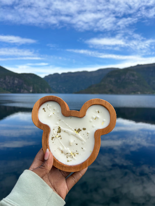 Mickey Flannel Dough Bowl Candle