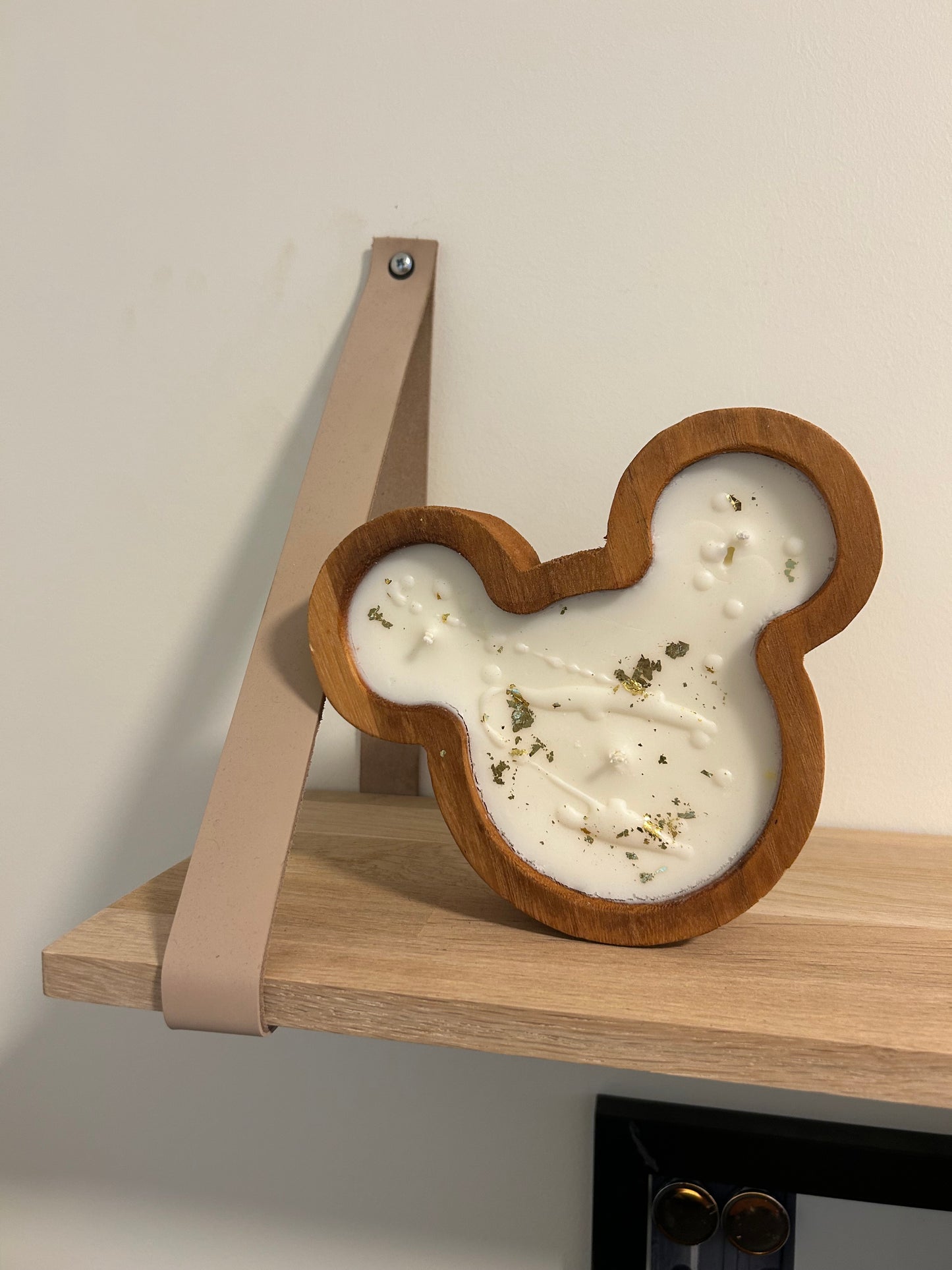 Mickey Flannel Dough Bowl Candle